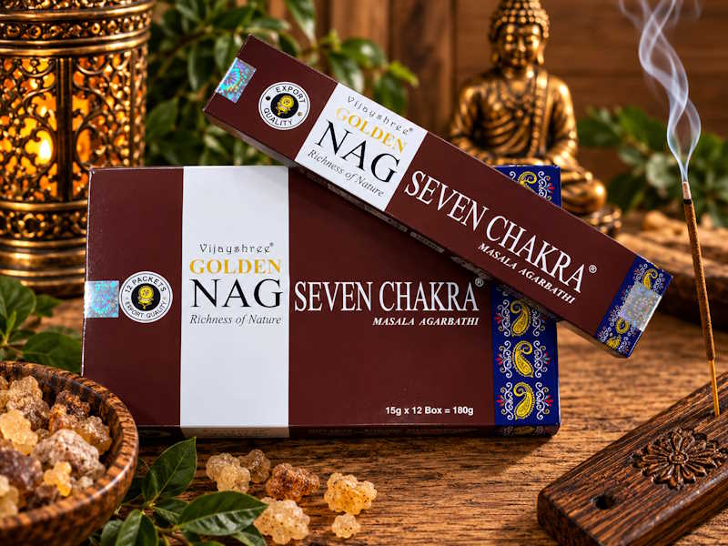 Incienso Golden Nag 7 Chakras Vijayshree